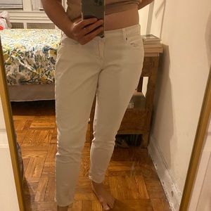 White Lucky Brand Charlie skinny jeans